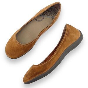 Merrell Avesso Suede Slip On Shoes Ballet Flats in Oak Cognac Women’s Size 7.5